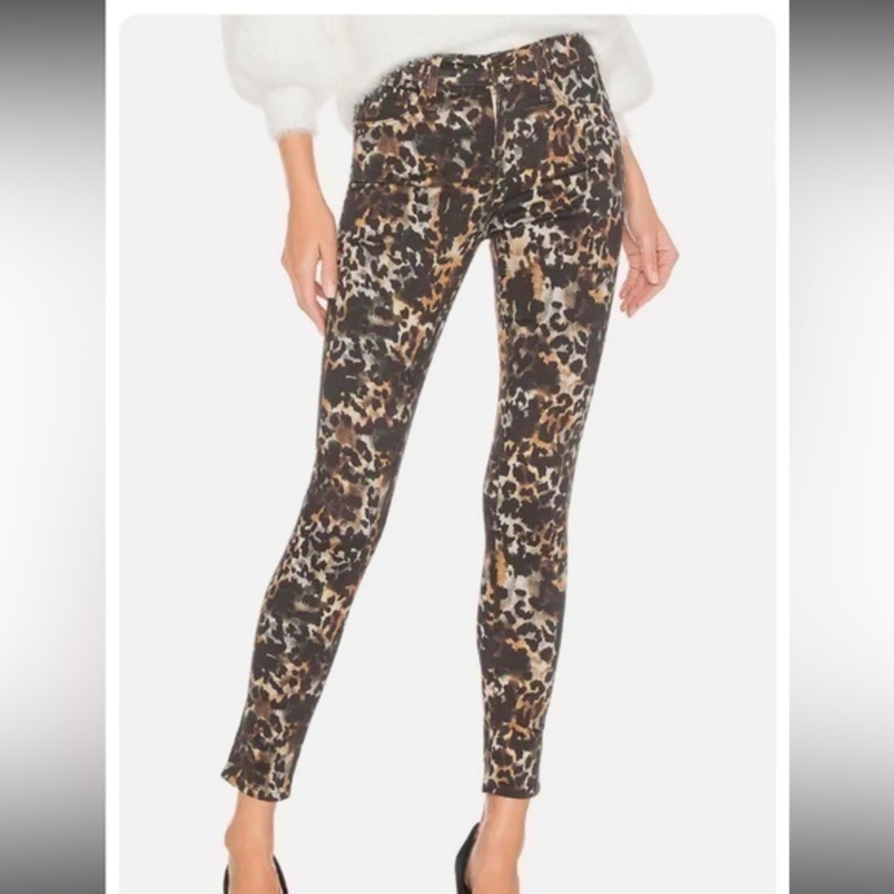 AG Adriano Goldschmied Farrah High Waist Skinny Camo Stretch Jeans NES